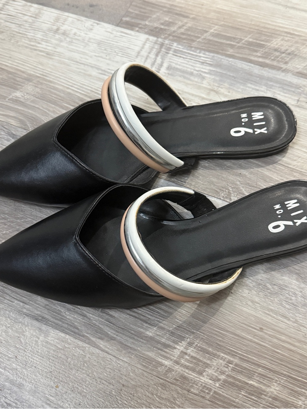 Mix No. 6 pointed-toe mules
